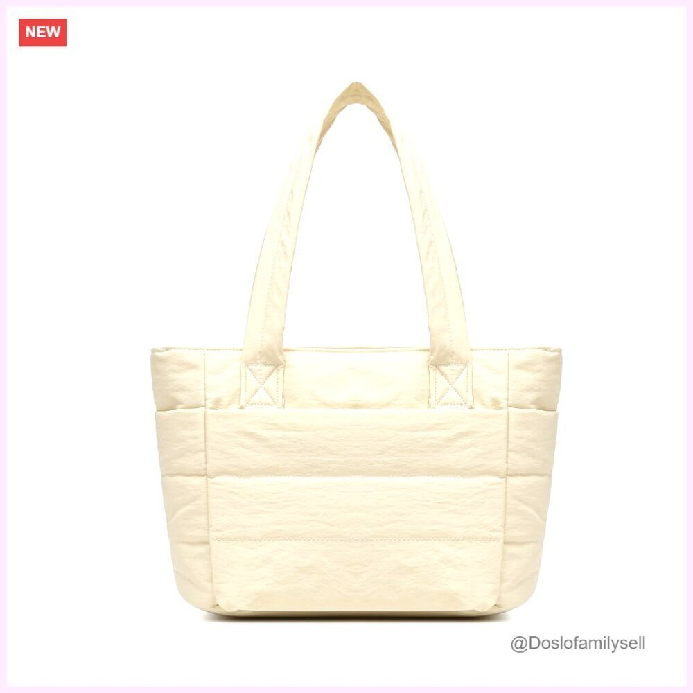 Large Lightweight Puffy Tote Bag for Women - Spacious Everyday Carry-All